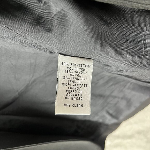 Jones & Co Essentials Blazer Women’s Size 4 Black Stretch Padded Shoulder Work - Picture 10 of 10